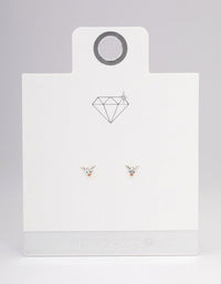 Sterling Silver Reindeer Stud Earrings - link has visual effect only