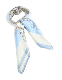 Blue Fabric Regal Printed Scarf - link has visual effect only