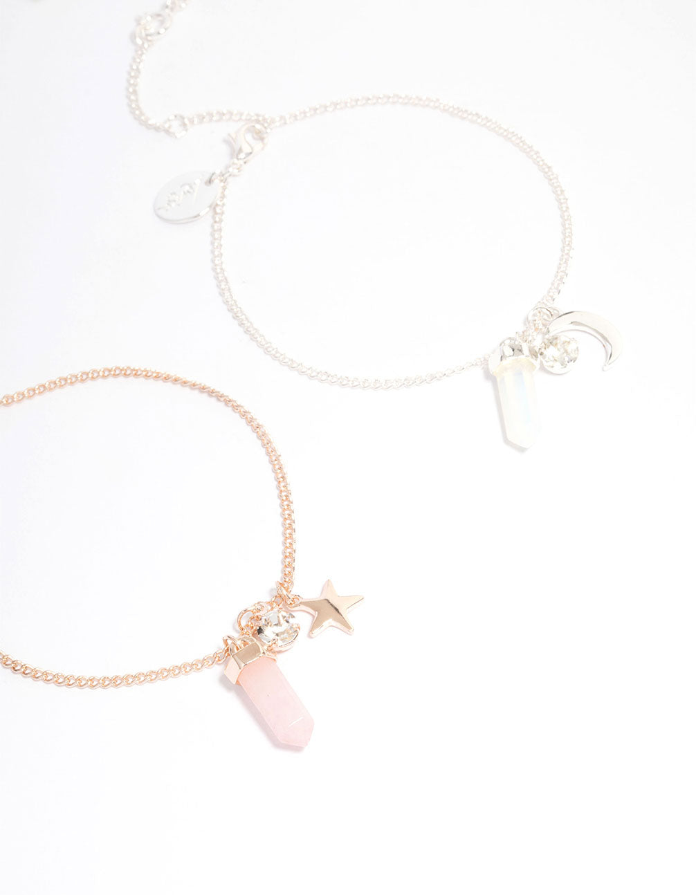 Mixed Metal Semi-Precious Shard Bracelet Pack
