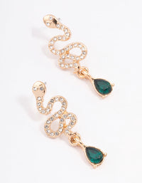 Blue Diamante Snake Stud Earrings - link has visual effect only
