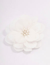 White Corsage White Hair Clip - link has visual effect only
