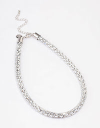 Silver Mixed Stone Necklace - link has visual effect only