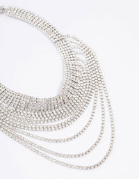 Silver Diamante Drape Choker - link has visual effect only