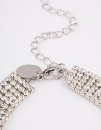 Silver Diamante Drape Choker - link has visual effect only