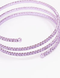 Lilac Cup Chain Wrapped Wrist Cuff - link has visual effect only