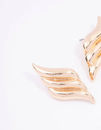 Gold Winged Small Stud Earrings - link has visual effect only