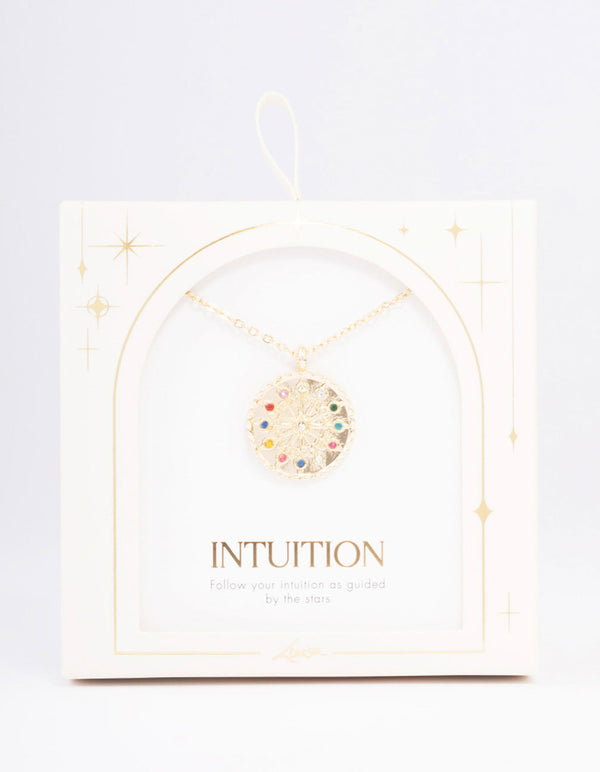 Gold Plated Astrology Whale Pendant Necklace