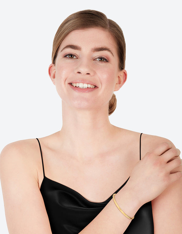 Gold Plated Clean Bangle