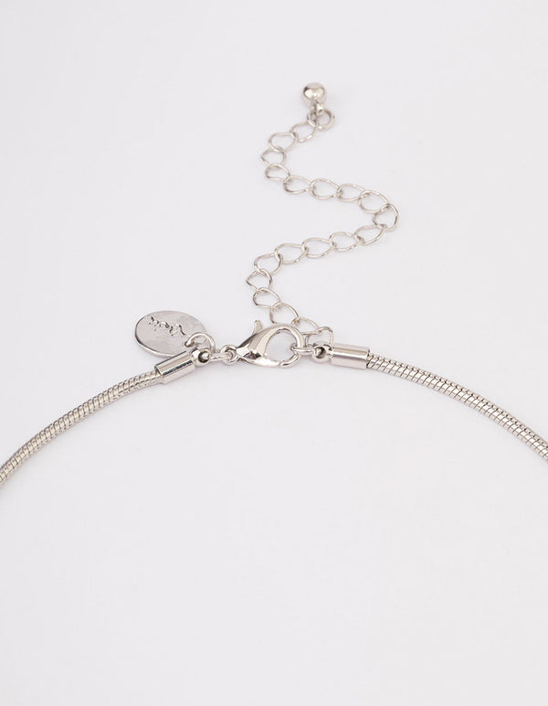 Silver Ball Cup Chain Drop Jewellery Set