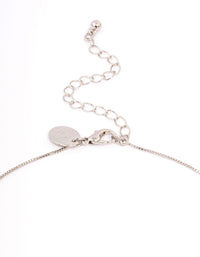 Silver Diamante Drop Jewellery Set - link has visual effect only