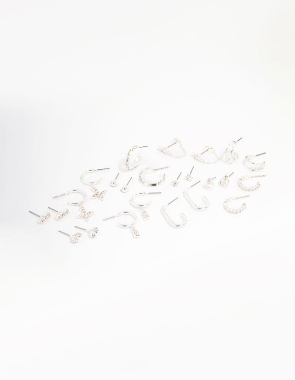 Silver Plated Diamante Bling 12 Days of Christmas Advent Calendar