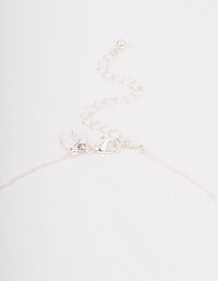 Silver Molten Ball Long Necklace - link has visual effect only
