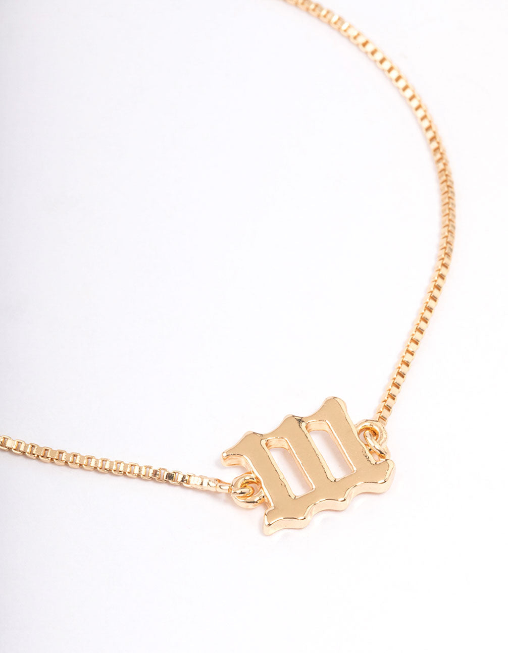 Gold Plated 111 Angel Number Bracelet