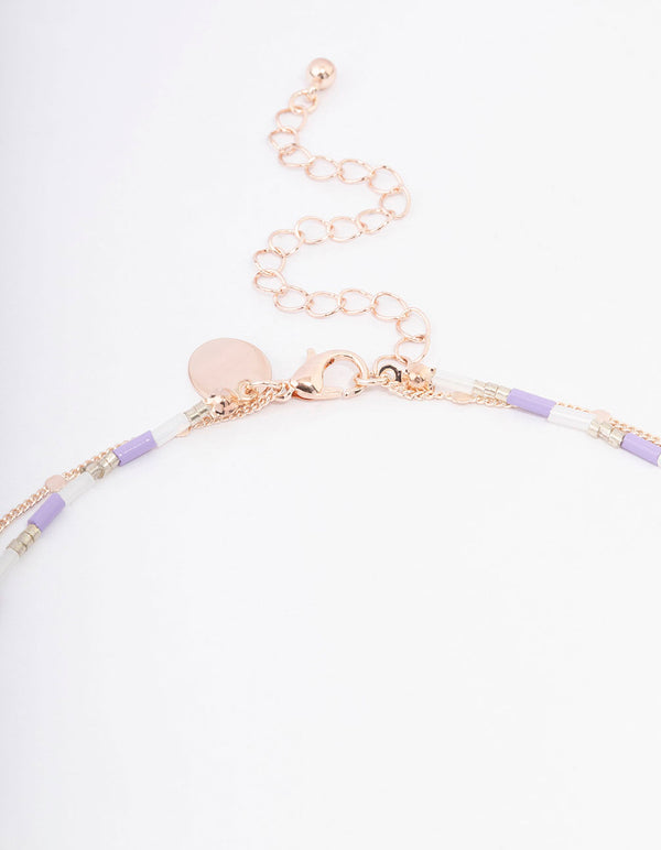Rose Gold Layered Necklace