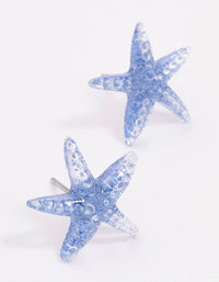 Blue Starfish Stud Earrings - link has visual effect only