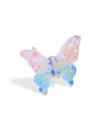 Purple Ombre Butterfly Stud Earrings - link has visual effect only