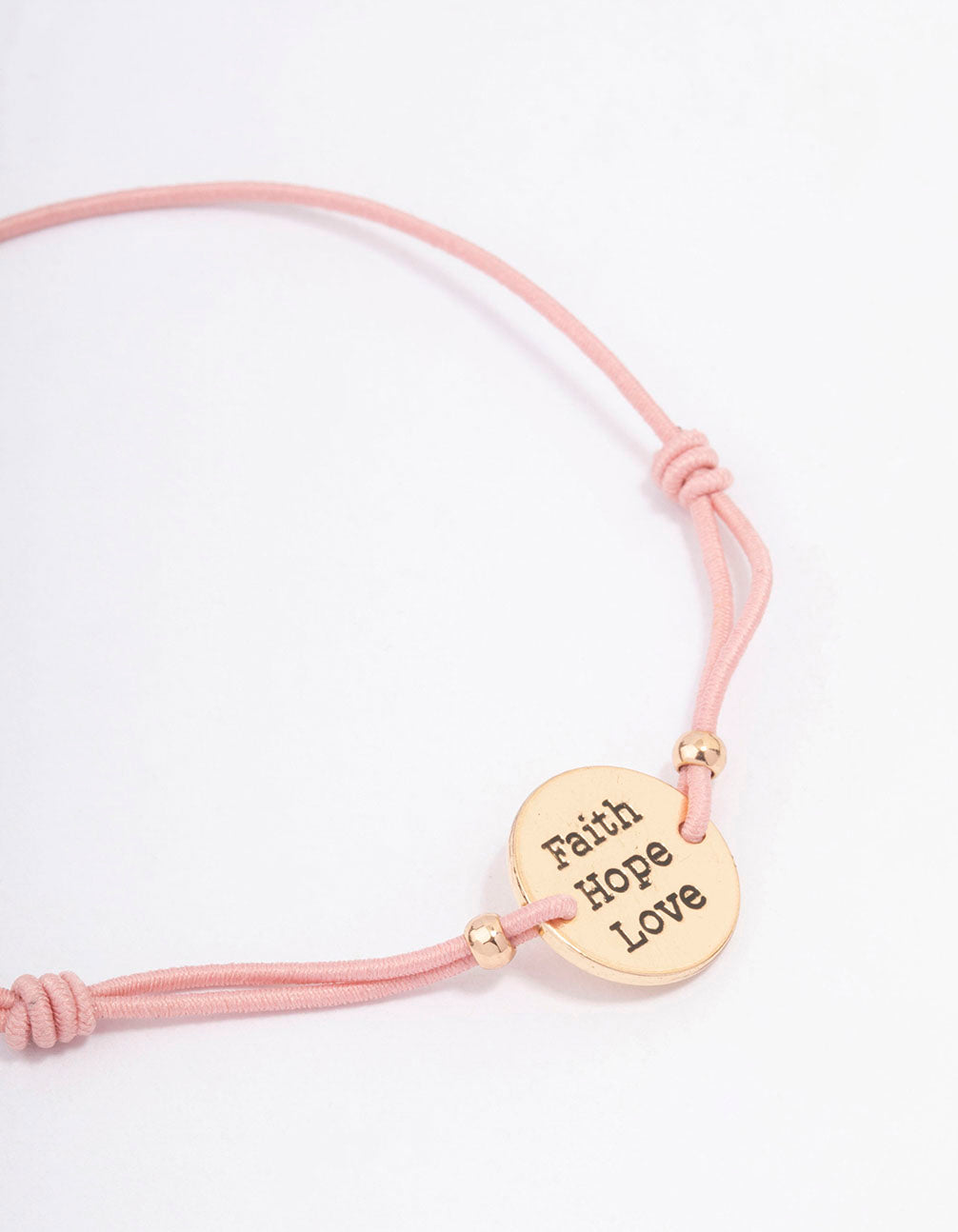 Black Simple Pendant Toggle Bracelet
