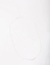 Silver Graduating Diamante Chain Necklace - Lovisa
