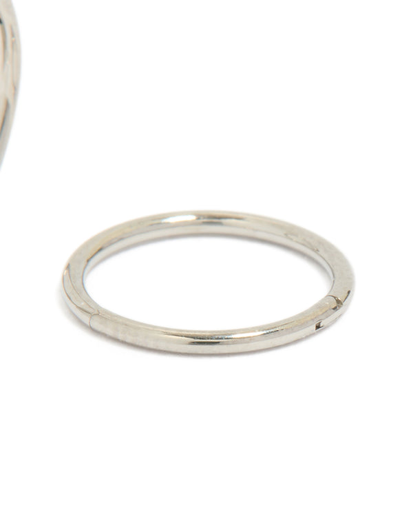 Titanium Fine Sleeper Earring 8mm