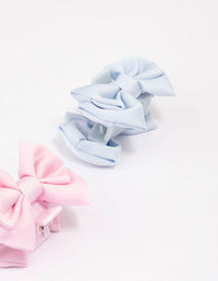 Pastel Bow Small Hair Claw Clip 3-Pack - link has visual effect only