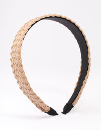 Natural Fabric Wide Wave Headband - link has visual effect only