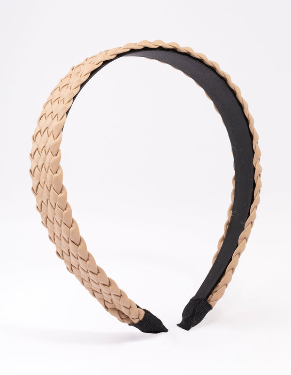 Natural Fabric Wide Wave Headband