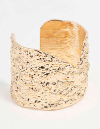 Gold Textured Multi Wrist Cuff - link has visual effect only