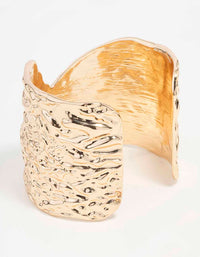 Gold Textured Multi Wrist Cuff - link has visual effect only