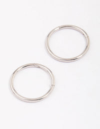 Surgical Steel Sleeper Hoop Earrings 12mm - link has visual effect only