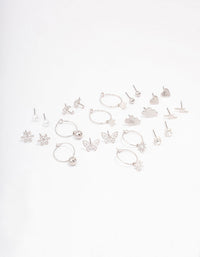 Silver Cloud & Snowflake Earring 12-Pack - link has visual effect only
