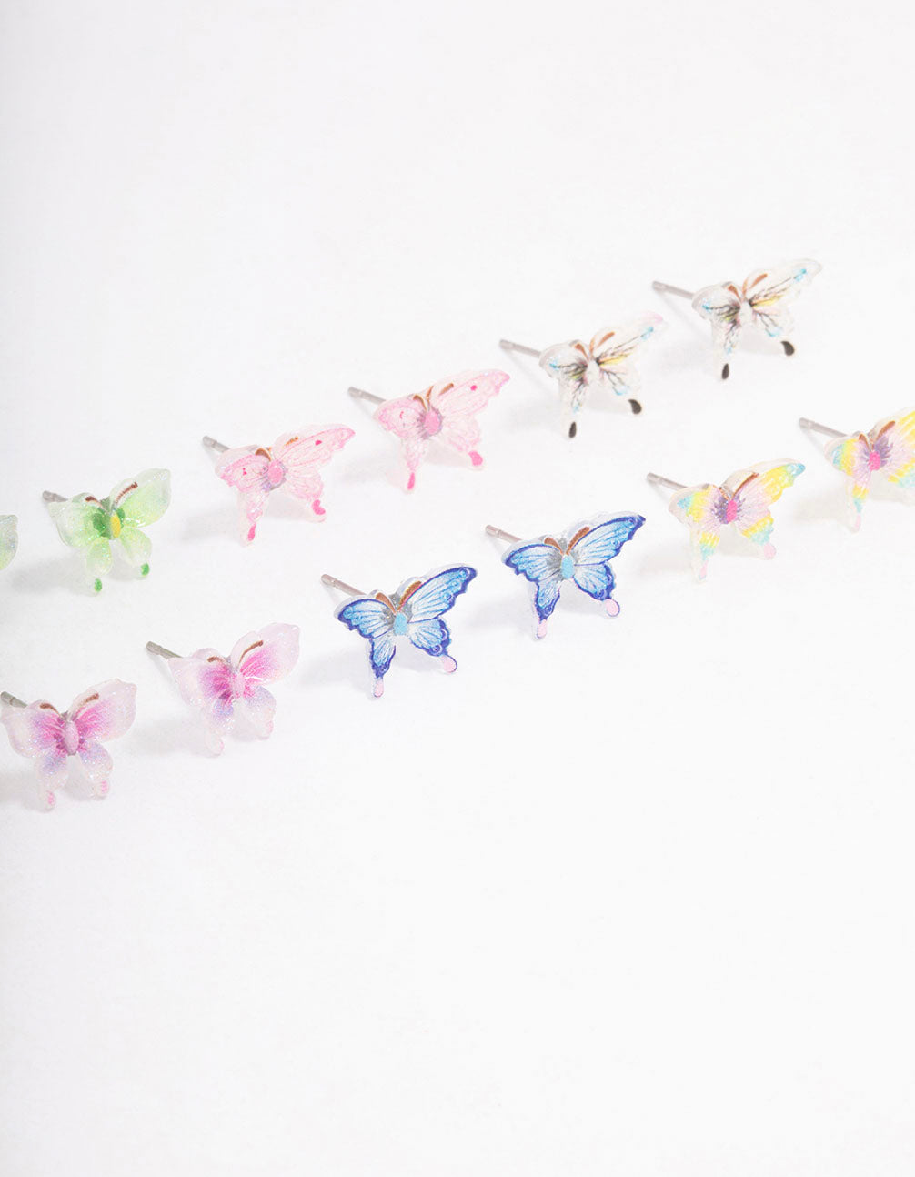 Pastel Mixed Butterfly Earring 8-Pack
