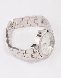 Rhodium Large Roman Numeral Watch - link has visual effect only