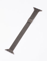 Gunmetal Mesh Watch Band 38/40/41mm - link has visual effect only