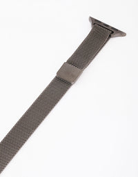 Gunmetal Mesh Watch Band 38/40/41mm - link has visual effect only
