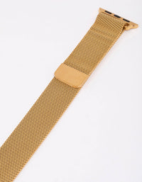 Gold Mesh Watch Band 42/44/45mm - link has visual effect only
