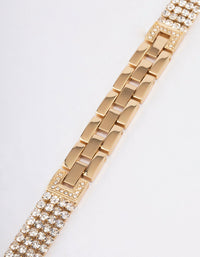 Gold Diamante Watch Band 38/40/41mm - link has visual effect only
