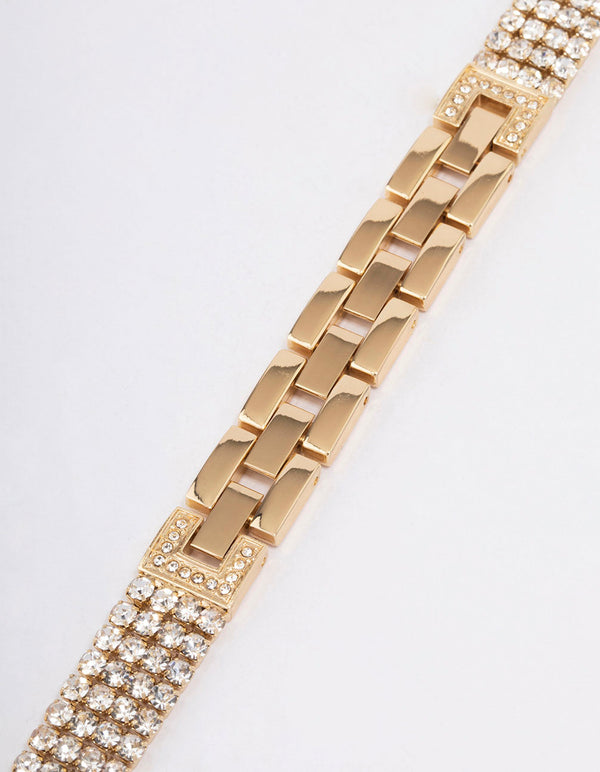 Gold Diamante Watch Band 38/40/41mm