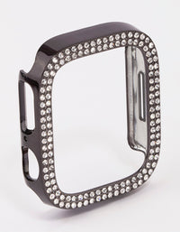 Black Diamante Encrusted Watch Case 40/41mm - link has visual effect only