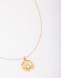 Gold Plated Star Cluster Coin Pendant Necklace - link has visual effect only