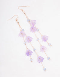 Rose Gold Lilac Butterfly Ombre Drop Earrings - link has visual effect only