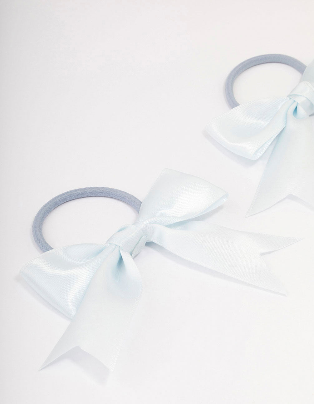 Blue Medium Bow Hair Tie Pack