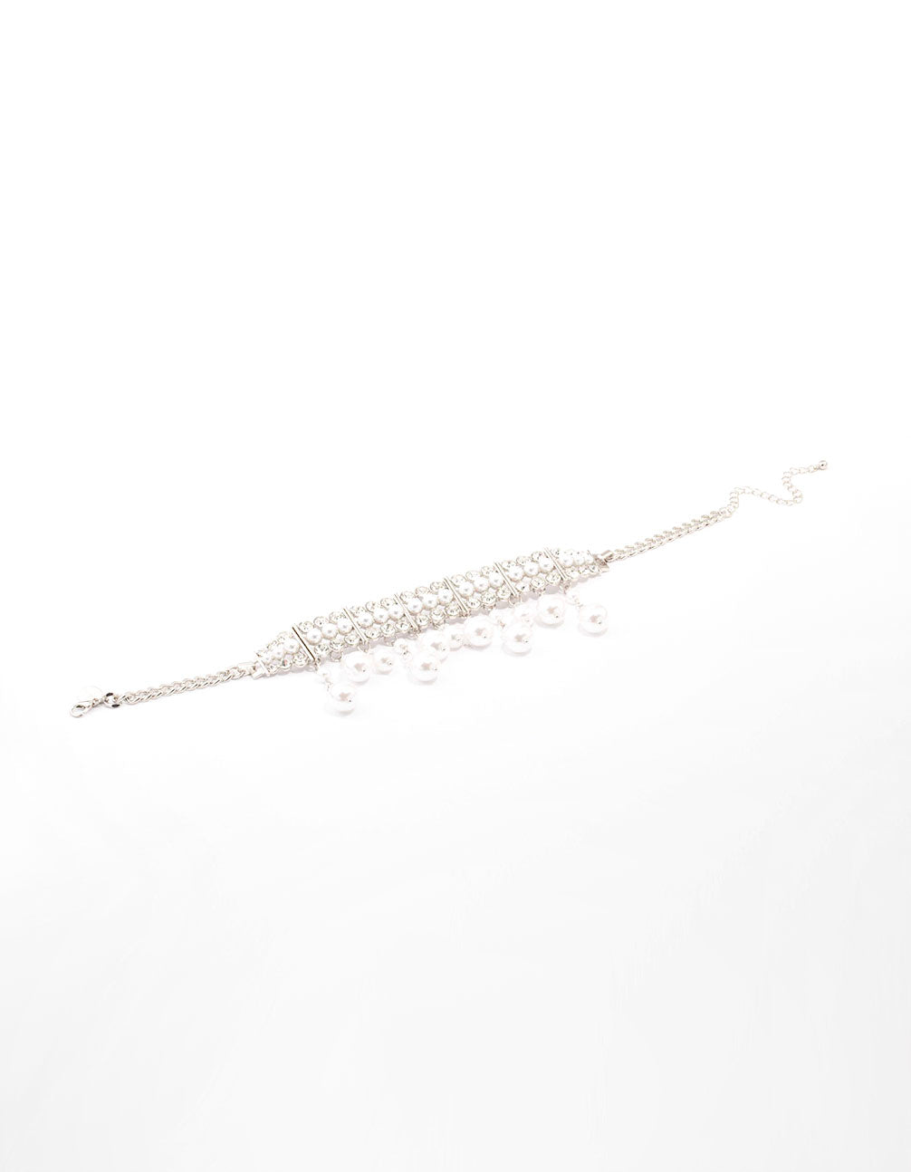 Silver Statement Pearl Choker