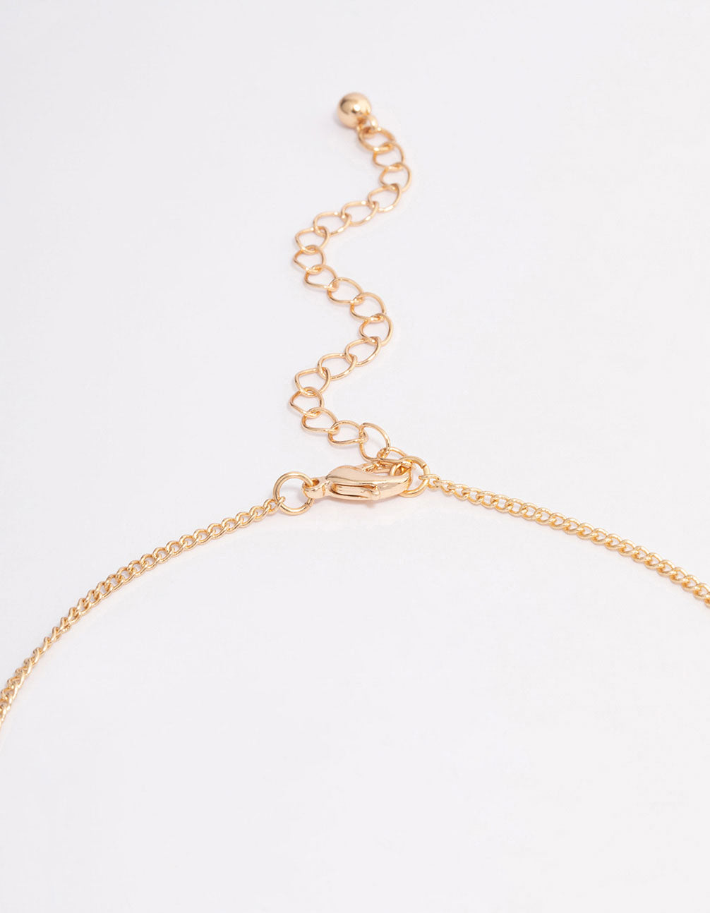 Gold Pearl Butterfly Droplet Necklace