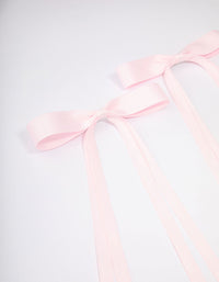 Pink Fabric Wide Skinny Hair Bow Pack - link has visual effect only