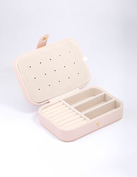 Blush Faux Leather Rectangular Jewellery Box - link has visual effect only