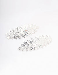 Silver Detailed Vine Hair Clip Pack - link has visual effect only