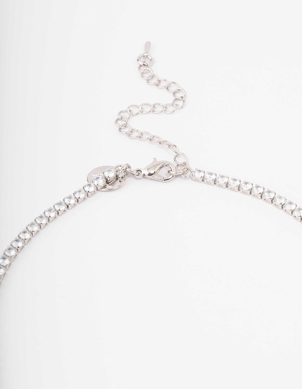 Silver Pear Droplet Necklace & Earring Set