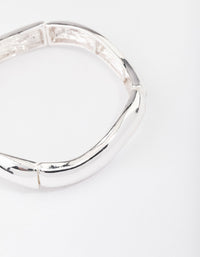 Silver Wavy Stretch Bracelet - link has visual effect only