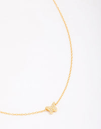 Gold Plated Sterling Silver Butterfly Pendant Necklace - link has visual effect only