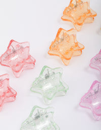 Kids Star Mini Hair Claw Clip 10-Pack - link has visual effect only